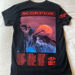 Drake concert T-shirt scorpion world tour 2018